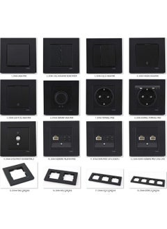 Viko Novella Black Data-Numeris Socket Cat6-Cat3 Framed  - Image 2