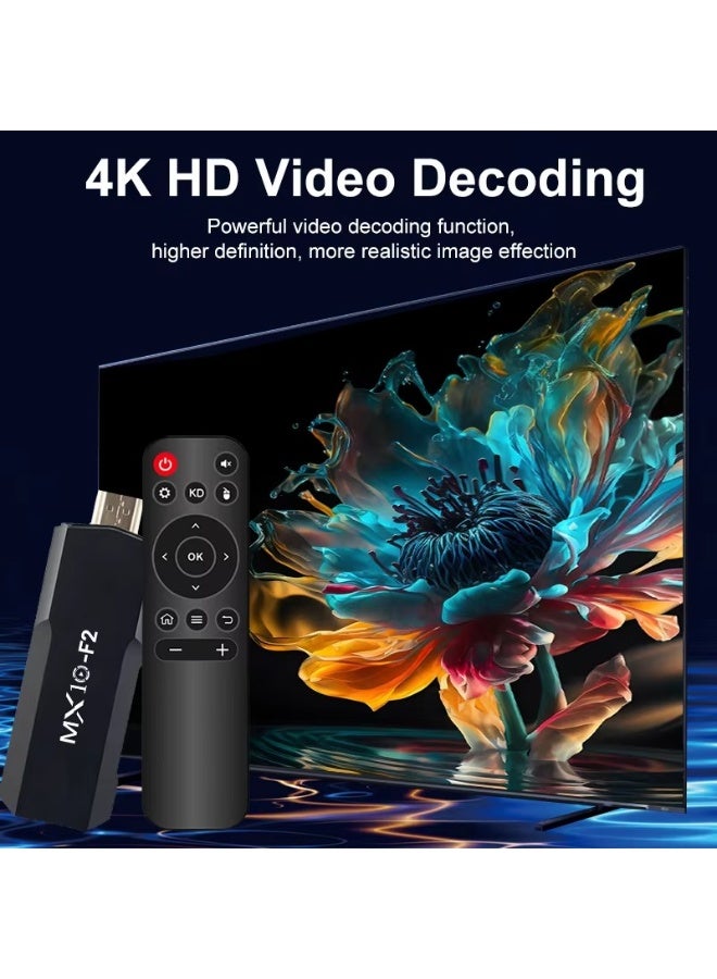 جهاز تلفزيون ذكي MX10-F2 4K بنظام أندرويد 11.0 بمعالج RK3228A، ذاكرة وصول عشوائي 1 جيجابايت، تخزين 8 جيجابايت، واي فاي مزدوج النطاق، وبلوتوث 5.0 - Image 3