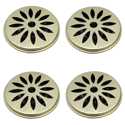 Styxon Stainless_Steel Mosquito Coil Holder, Mosquito Coil Incense Burner With Cover For Outdoor Use, Deck, Patio, Pool Side, Camping, Hiking And Fishing | Pack - 4,Silver - Image 1