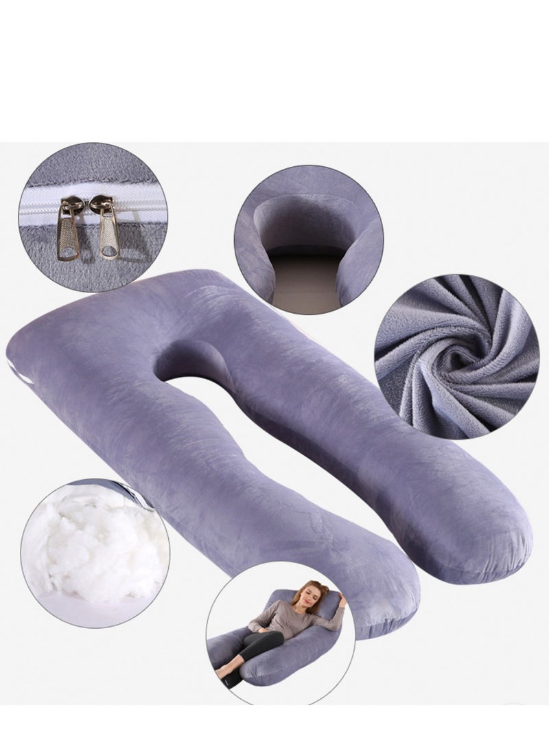 U-Shaped Maternity Pillow, Comfortable and Breathable Pregnant Pillow, Support for Abdomen, Legs - Image 5