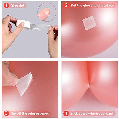 SOI Balloon Accessories Tool Kit Glue Dots Roll and Balloon Garland Arch for Happy Birthday, Wedding, Anniversary, Baby Shower Decoration (1 Pc Glue Dot & 1 Pc Arch) - Image 3