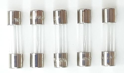 Bussmann GMA-1A 1 Amp Glass Fast Acting Cartridge Fuse, 250V UL Listed, 5-Pack - Image 2