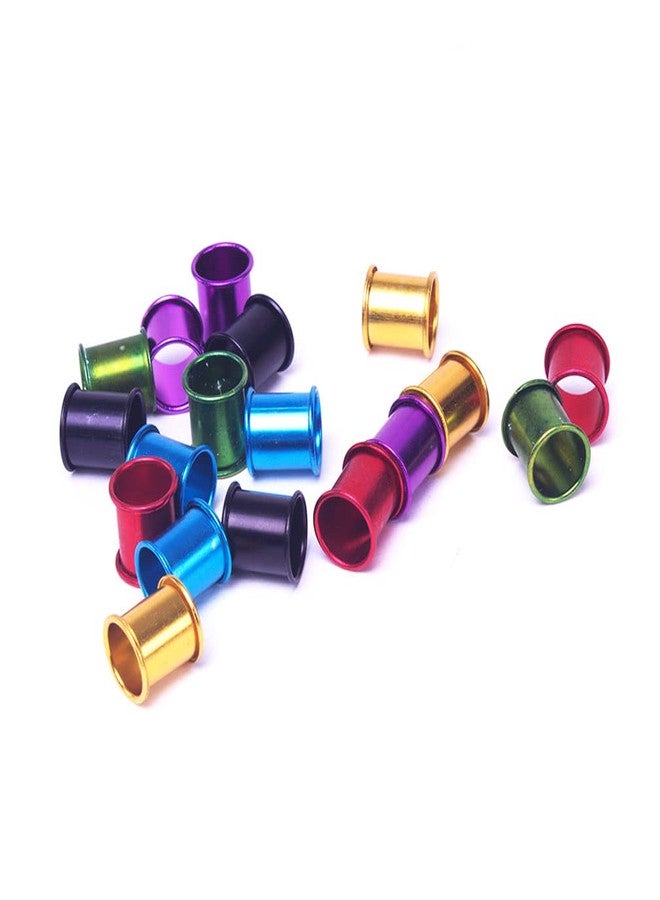 Teensery 50 Pcs Multi-Colored Aluminum Ring 8mm Bird Leg Bands for Pigeon Parrot Chicks Lovebirds Small Poultry - Image 2