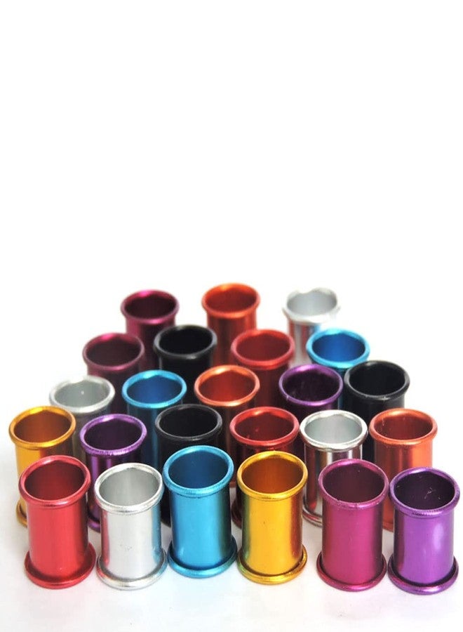 Teensery 50 Pcs Multi-Colored Aluminum Ring 8mm Bird Leg Bands for Pigeon Parrot Chicks Lovebirds Small Poultry - Image 5