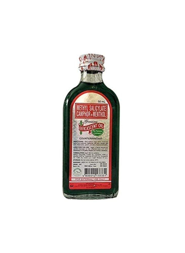 جينيون زيت إيفكاسنت الأصلي – تركيبة الكافور والمنثول لتخفيف الآلام (٥٠ مليلتر)