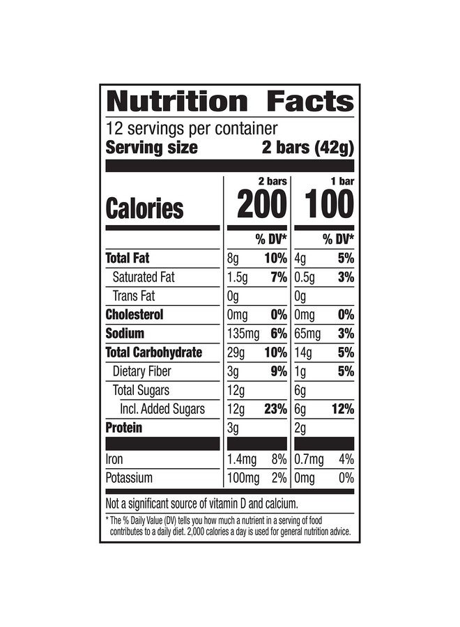 Nature Valley Nature Valley Crunchy Granola Bars, Oats 'n Dark Chocolate, 24 Bars, 17.88 OZ (12 Pouches)  - Image 2