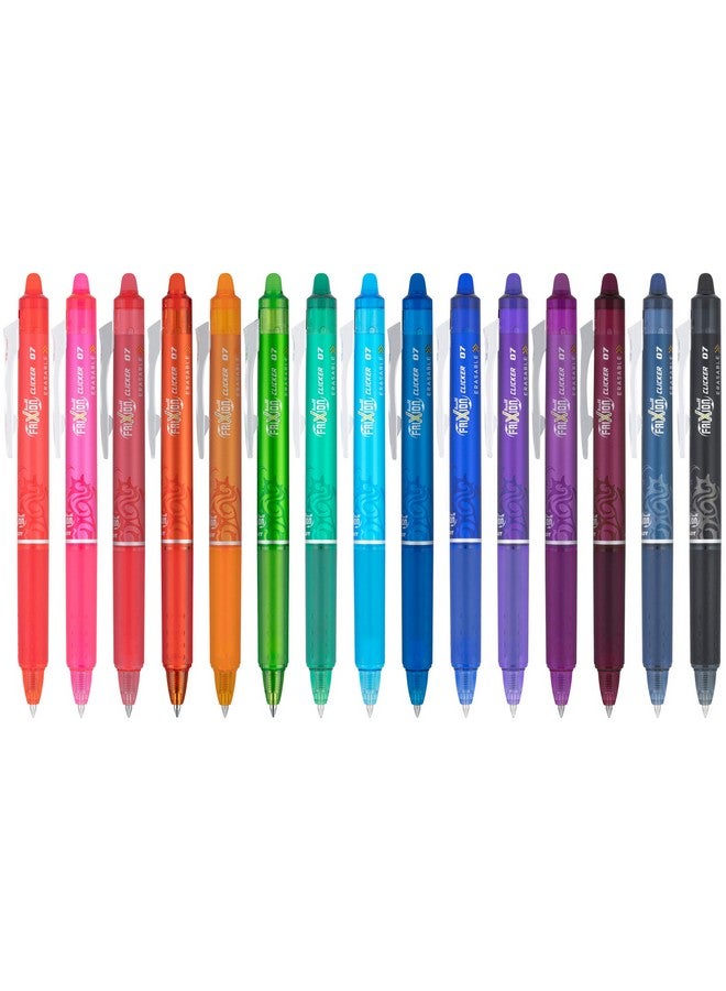 بايلوت أقلام جل قابلة للمسح من بايلوت، فريكسيون كليكر، رأس رفيع 0.7 مم، عبوة من 15 قلمًا، ألوان متنوعة - Image 2