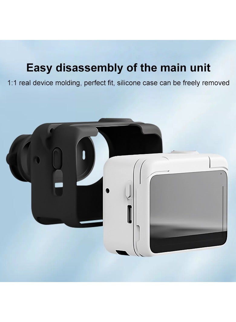 general Insta360 GO3S Silicone Protective Case with Lens Cover + Lanyard Drop-proof and Scratch-resistant with Heat Dissipation Design - Image 3