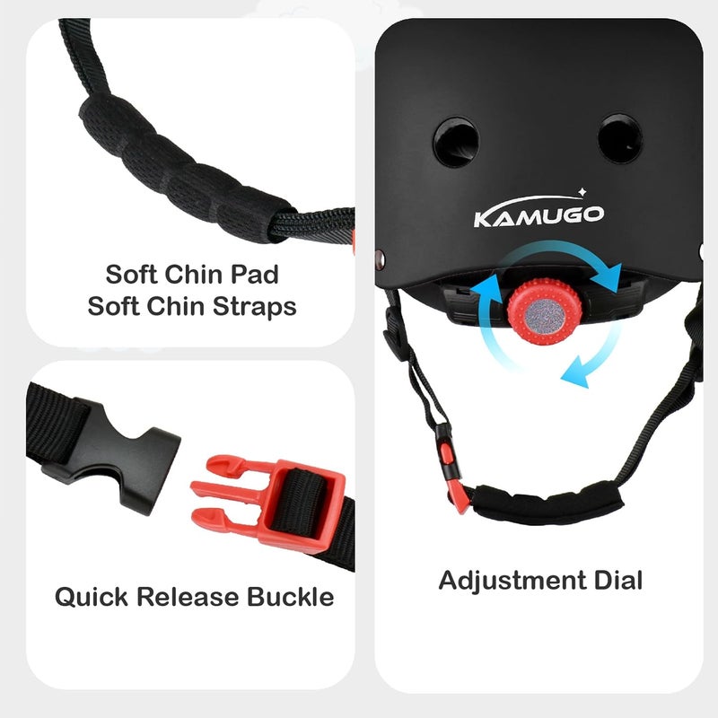 KAMUGO Kids Bike Helmet,Toddler Helmet Adjustable Kids Bicycle Helmet Girls Or Boys Ages 2-8/8-14 Years Old Multi-Sports for Cycling Skateboard Scooter - Image 5