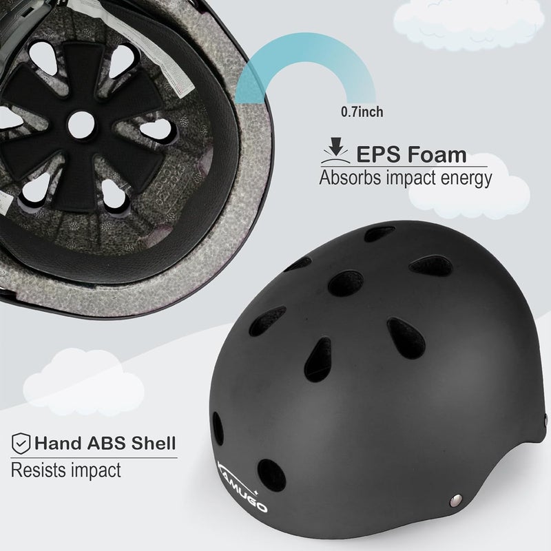 KAMUGO Kids Bike Helmet,Toddler Helmet Adjustable Kids Bicycle Helmet Girls Or Boys Ages 2-8/8-14 Years Old Multi-Sports for Cycling Skateboard Scooter - Image 3