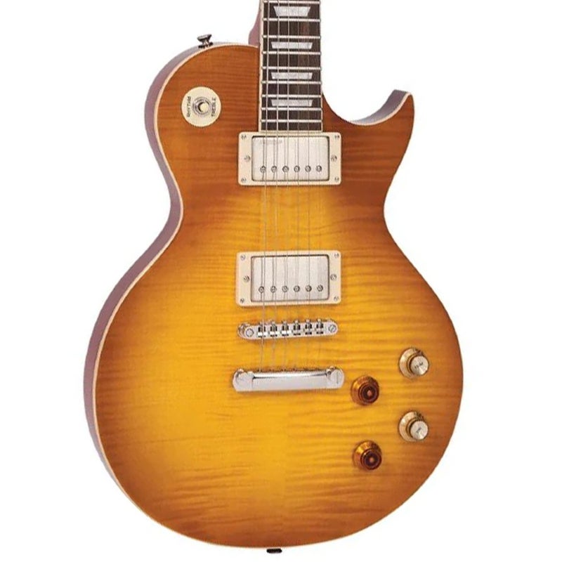 Vintage V100PGM Reissued Electric Guitar - Lemon Drop - Image 1