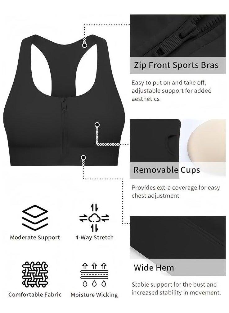 Women's Sports Bra, Breathable Soild Color Bras, Machine Washable, Slim & Three-Dimensional Fit, Ladies Running Yoga Fitness Underwear, Seamless Bra For Sport Or Daily Wear - Image 3