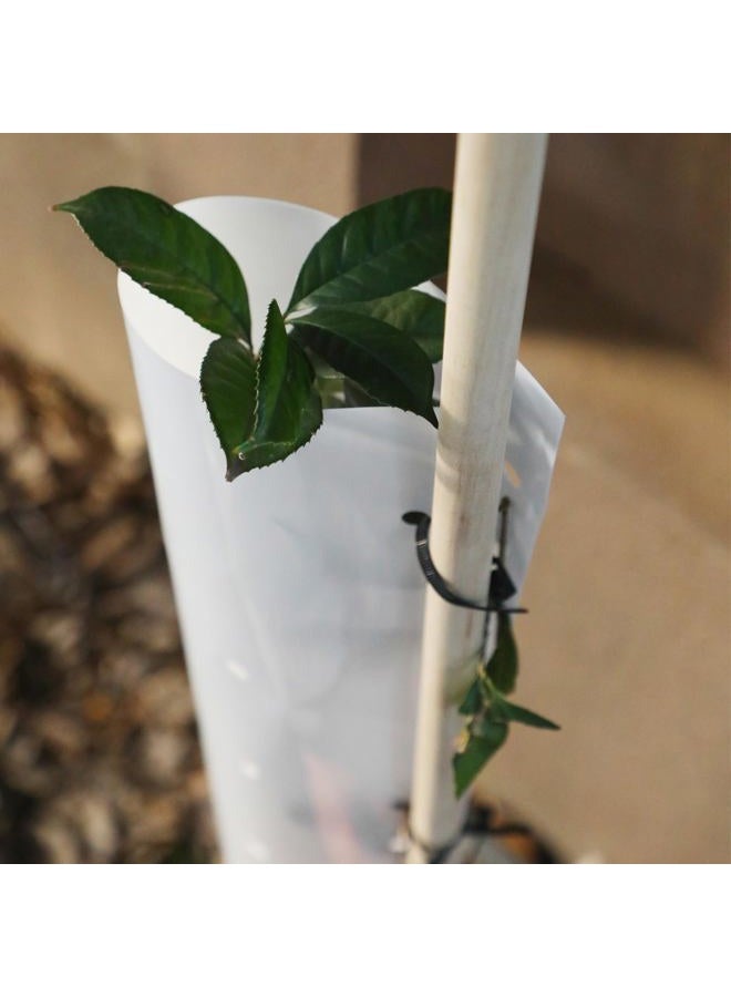 Pushglossy 10 Pack 48 Inch Tree Tube Tree Seedling Protectors Slit Tube Tree Grow Tubes with Releasable Zip Ties Tree Guard Small Tree Shelter Split Plant Protector Tube for Outdoor Sapling Cuttings - Image 4