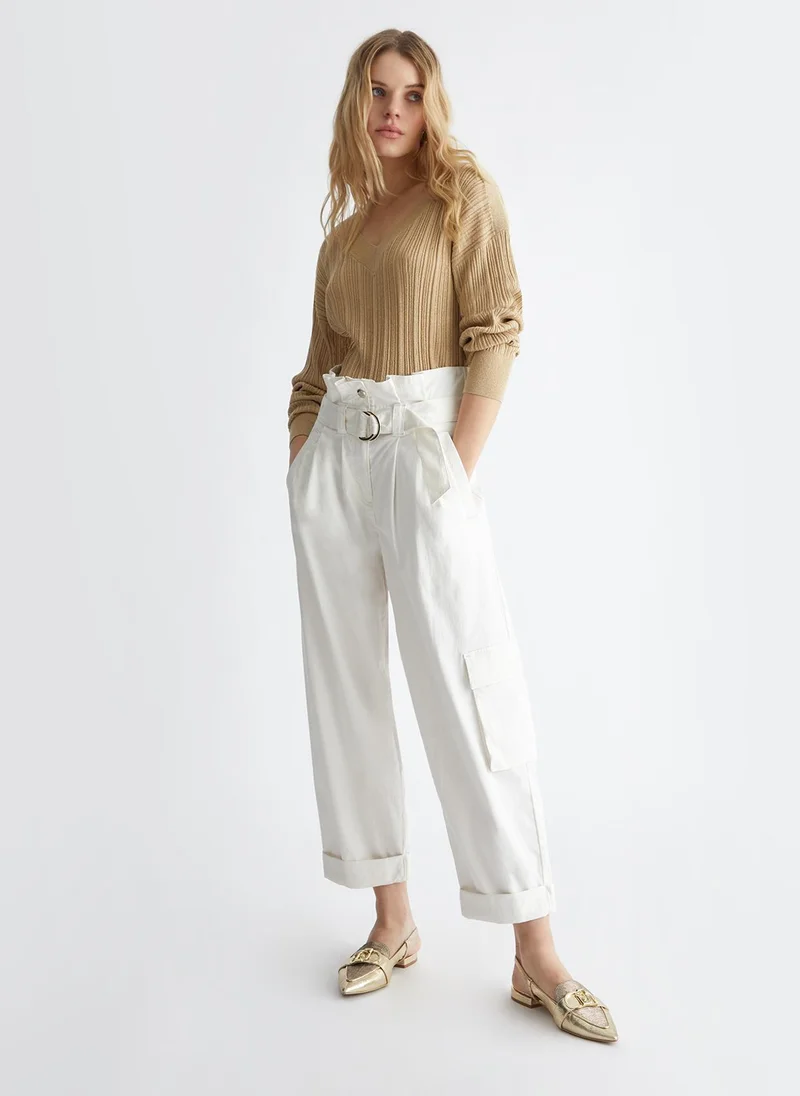 Liu Jo Pleated lurex pullover