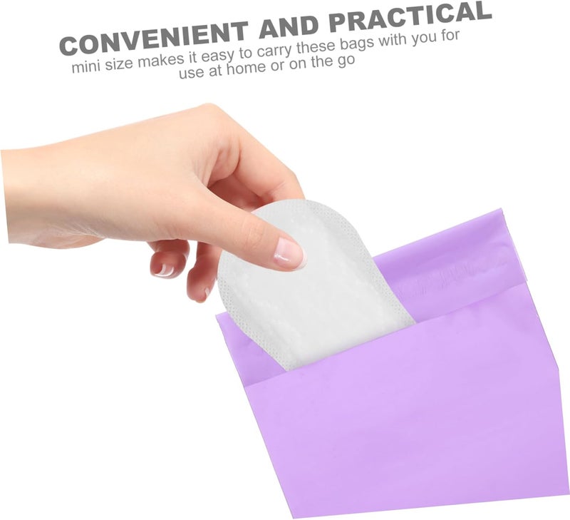 100pcs Disposable Napkin Bags Privacy for Feminine Products Tear-resistant Design for Menstrual Pad Disposal Convenient for Home Travel Use - Image 3