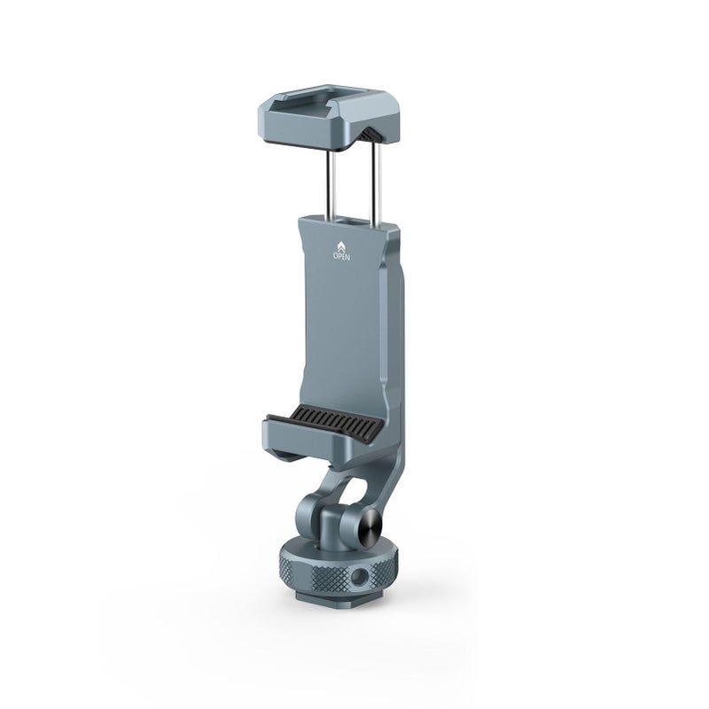 Aluminum Alloy Adjustable Rotatable Phone Clamp Dual Cold Shoe Mount For Photography - Image 1