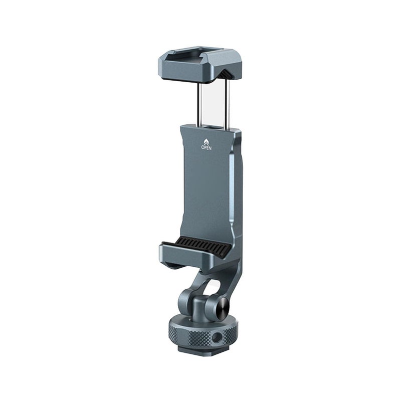 Aluminum Alloy Adjustable Rotatable Phone Clamp Dual Cold Shoe Mount For Photography - Image 2