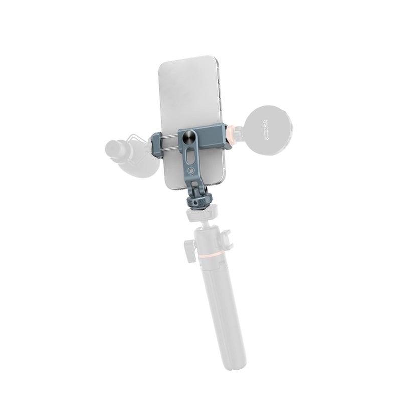 Aluminum Alloy Adjustable Rotatable Phone Clamp Dual Cold Shoe Mount For Photography - Image 4