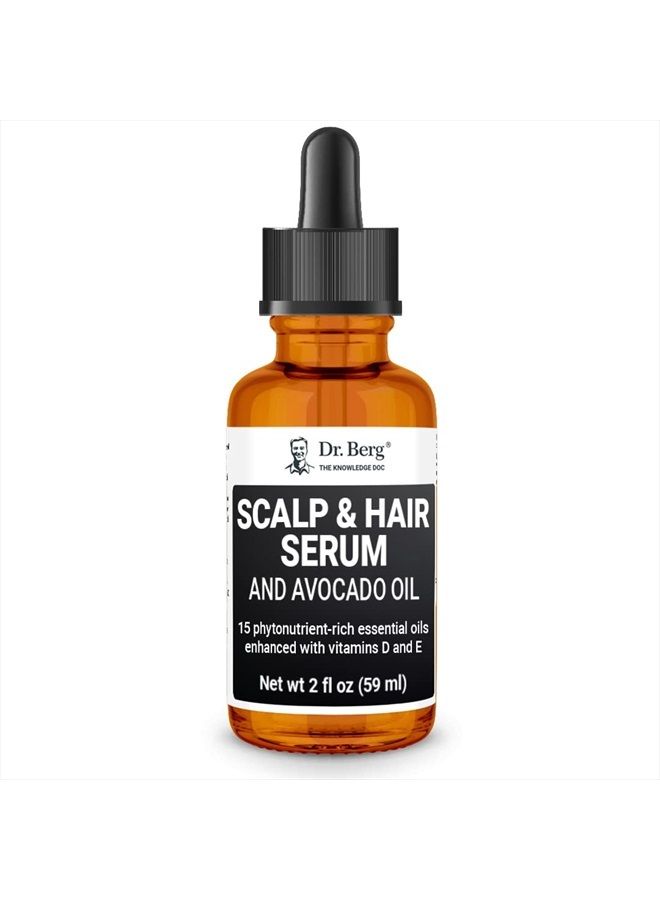 Dr. Berg Nutritionals Dr. Berg's (All In One) Hair Growth Serum w/Jojoba Oil & Castor Oil For Fuller Thicker Hair | Contains 13 Plant-Based All Natural Hair Growth Oils | Added Vitamin E & D for Enhancement | 2 fl oz - Image 2