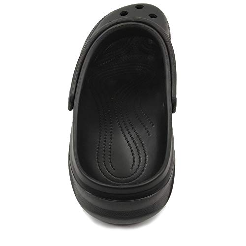 Amoji Garden Clogs Shoes Garden Shoes Water Adult Clogs Rubber Yard Shoes AA1521 Black Size 12 Women/10 Men - Image 4