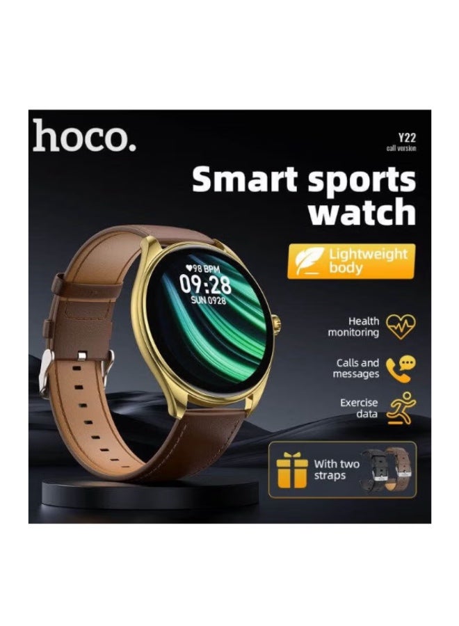 Hoco Y22 – Amoled Waterproof IP67 Smart Watch with Heart Rate Monitor - Image 2