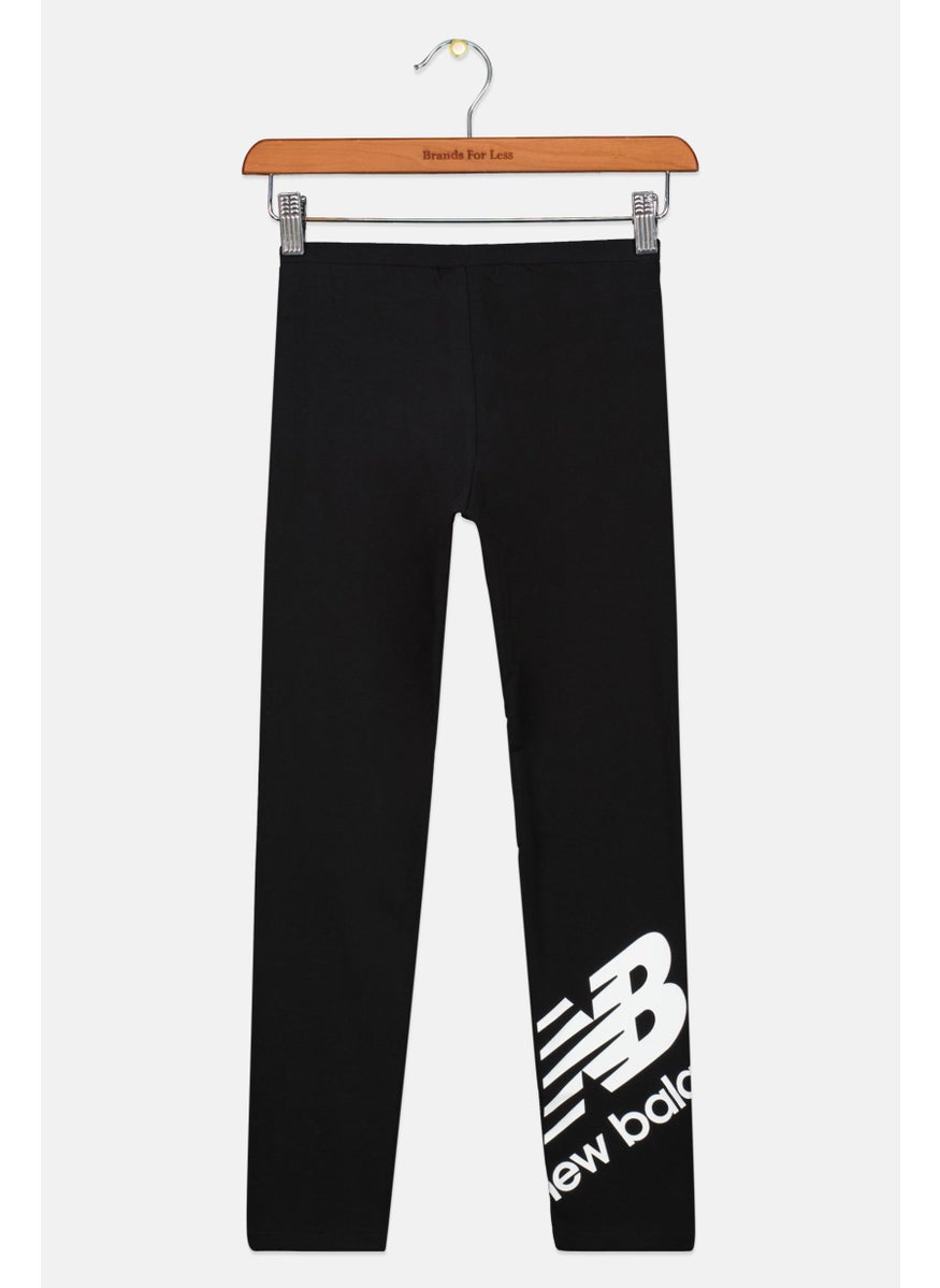 New Balance Kid Boy Sport Fit Brand Logo Sweaptans, Black  - Image 2