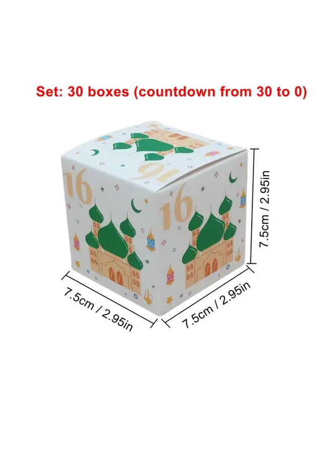 Ramadan Calendar Box Eid Al Fitr Gift Set With Chocolate Biscuits - Image 3