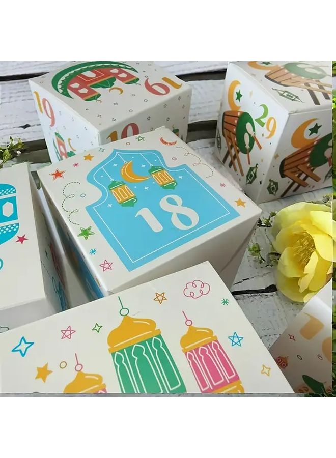 Ramadan Calendar Box Eid Al Fitr Gift Set With Chocolate Biscuits - Image 4