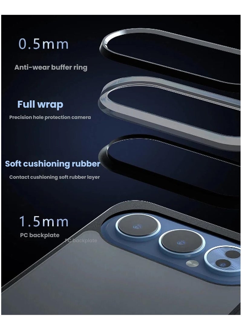 عام حافظة متوافقة مع Honor 500/500 Pro 5G، حافظة صلبة من البولي كربونات + TPU شبه شفافة غير لامعة ومقاومة للسقوط - حماية كاملة للعدسة - Image 3