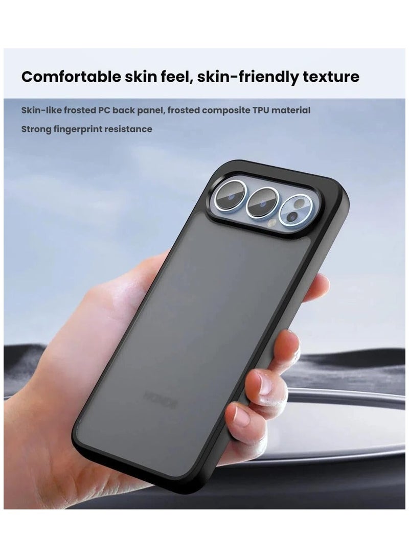 عام حافظة متوافقة مع Honor 500/500 Pro 5G، حافظة صلبة من البولي كربونات + TPU شبه شفافة غير لامعة ومقاومة للسقوط - حماية كاملة للعدسة - Image 4