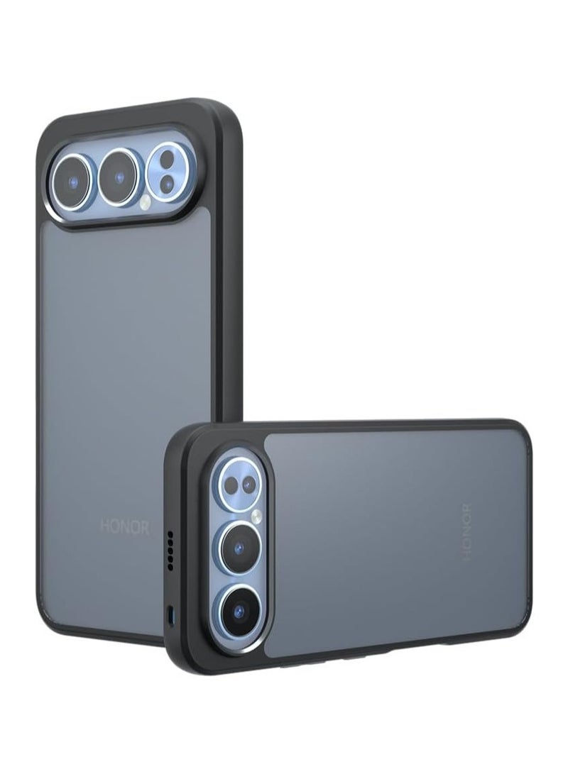 عام حافظة متوافقة مع Honor 500/500 Pro 5G، حافظة صلبة من البولي كربونات + TPU شبه شفافة غير لامعة ومقاومة للسقوط - حماية كاملة للعدسة - Image 1