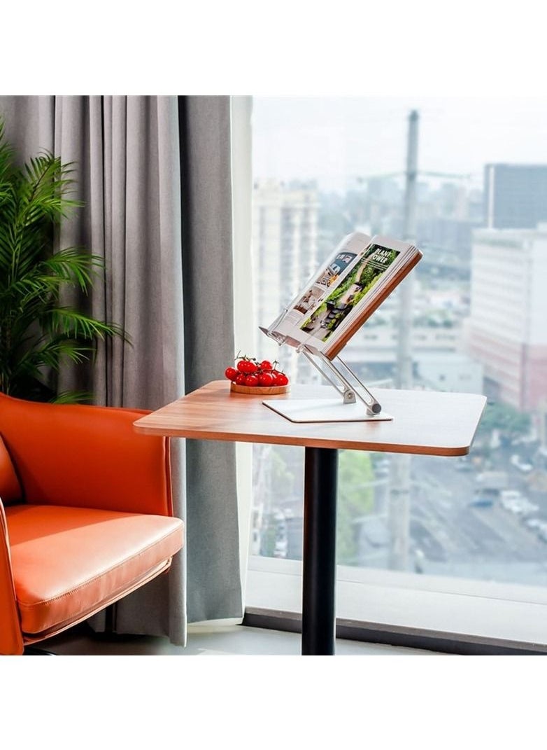 upergo - UPERGO AP-2DW Angle Adjustable Reading Book Stand Silver - Image 1