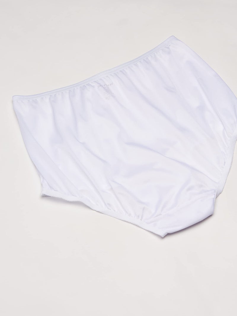 Vanity Fair womens Perfectly Yours Traditional Nylon Panties briefs underwear, 3 Pack - Star White, 6 US - Image 2