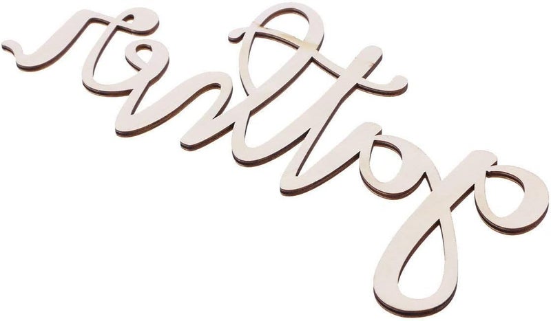 FRECI Gather Wooden Letter Sign Plaque Unfinished Wooden Hello Sign Wall Art Decoration - Image 5
