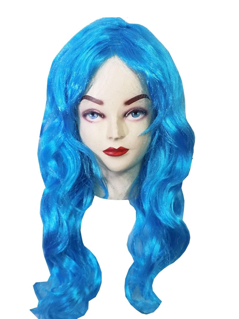 brown leaf Fancy Girls Women Straight Long Hair Wig Perfect Costume Accessories For Cosplay Party And Daily Use Fancy Holi Hair Wig Blue - Image 1