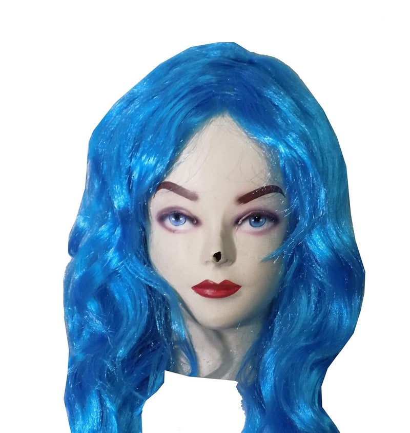 brown leaf Fancy Girls Women Straight Long Hair Wig Perfect Costume Accessories For Cosplay Party And Daily Use Fancy Holi Hair Wig Blue - Image 2