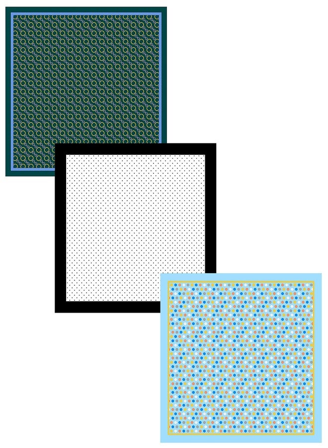 BELLUNO Pocket Square 6 pcs with 3 Folds Holders, Penetrating Printed Handkerchiefs Set for Men - Image 2