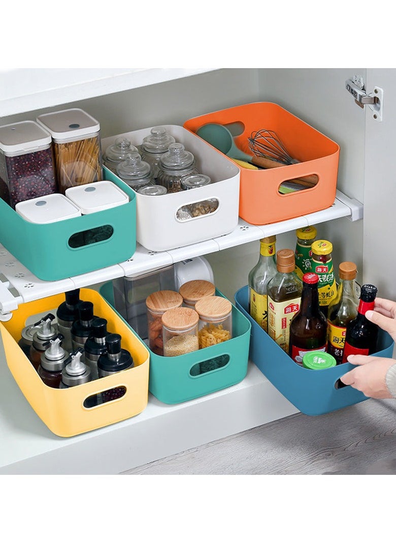 Generic 7-Colors Plastic Storage Bins Multiuse Desk Cabinet Organizer with Built in Handle  - Image 5
