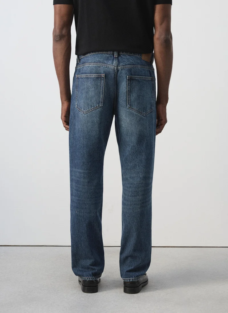 Mango Man TO-TEJANO OSCURO Bob Regular-Fit Jeans for Men | Best Price UAE