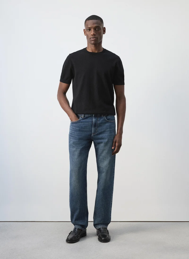 Mango Man TO-TEJANO OSCURO Bob Regular-Fit Jeans for Men | Best Price UAE