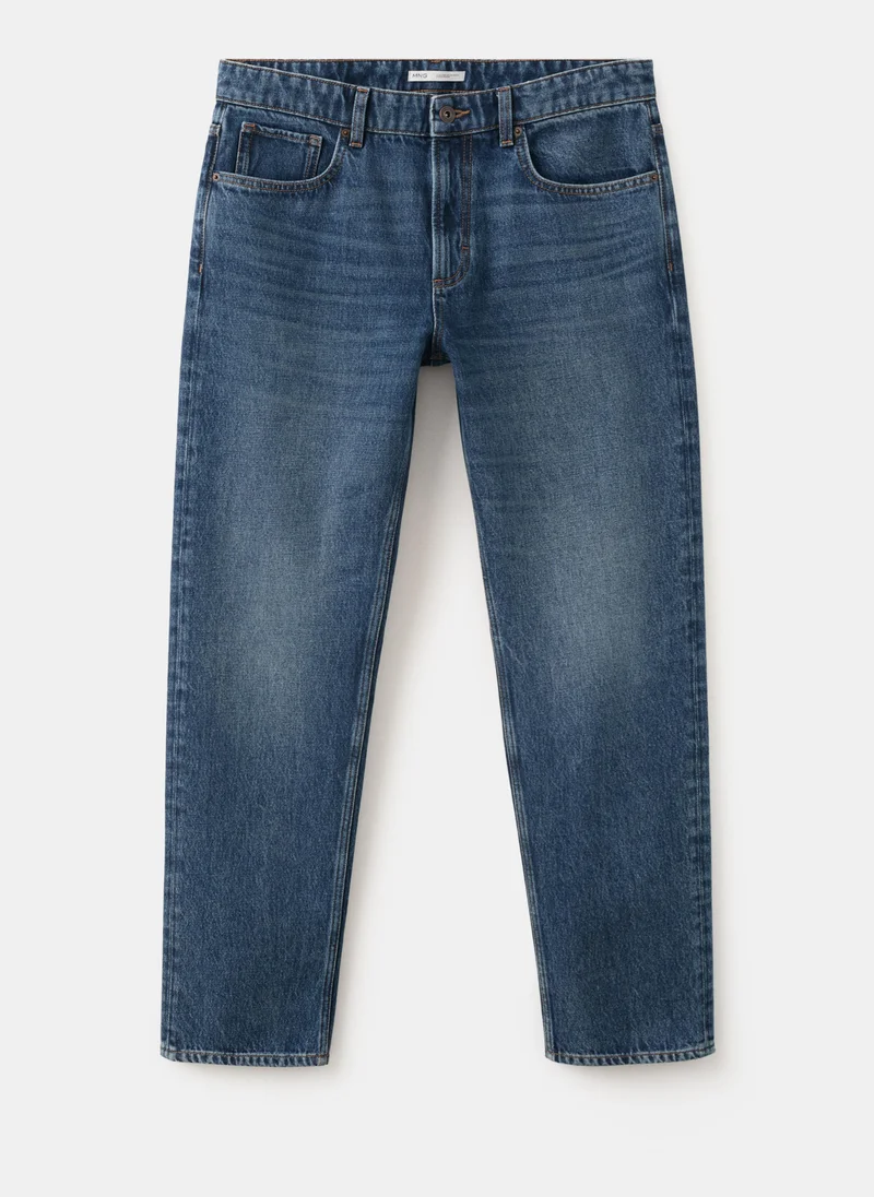 Mango Man TO-TEJANO OSCURO Bob Regular-Fit Jeans for Men | Best Price UAE