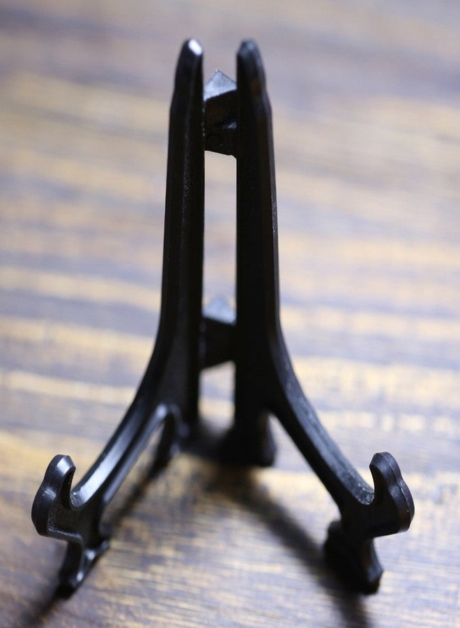 SK 3" High Black Plastic Display Stands Plate Holders to Display Pictures, Cookie, Placecards, Pack of 12 Easels (Black) - Image 4