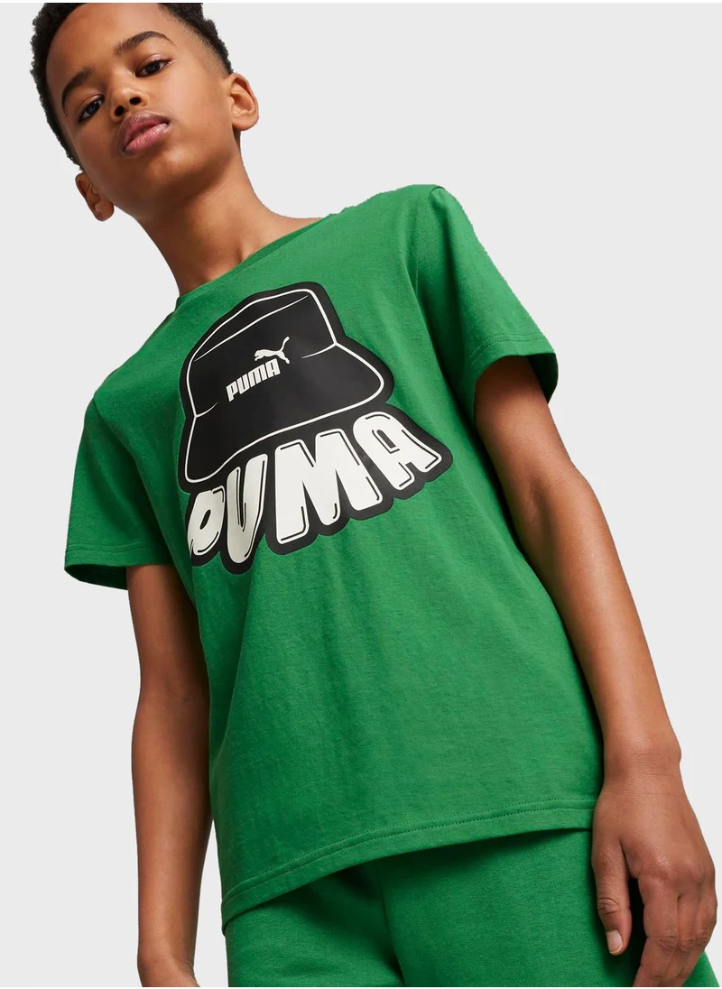 PUMA Kids Essential  Mid 90S Graphic T-Shirt