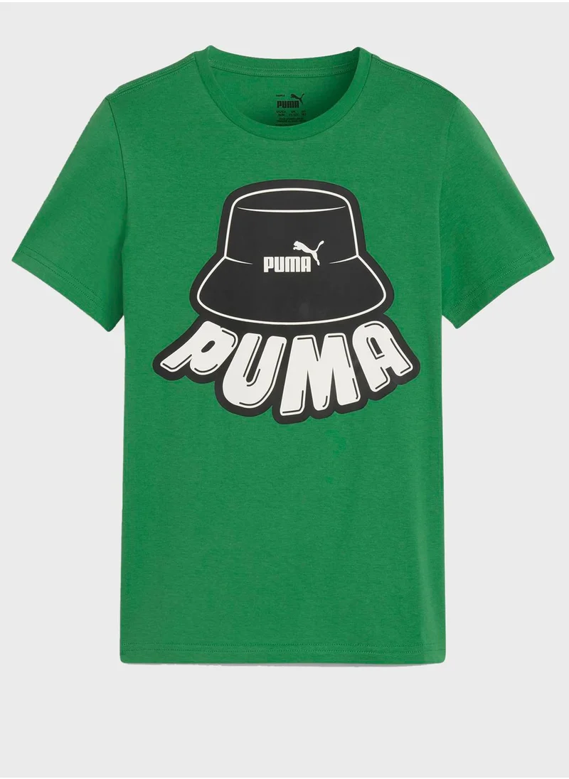 PUMA Kids Essential  Mid 90S Graphic T-Shirt