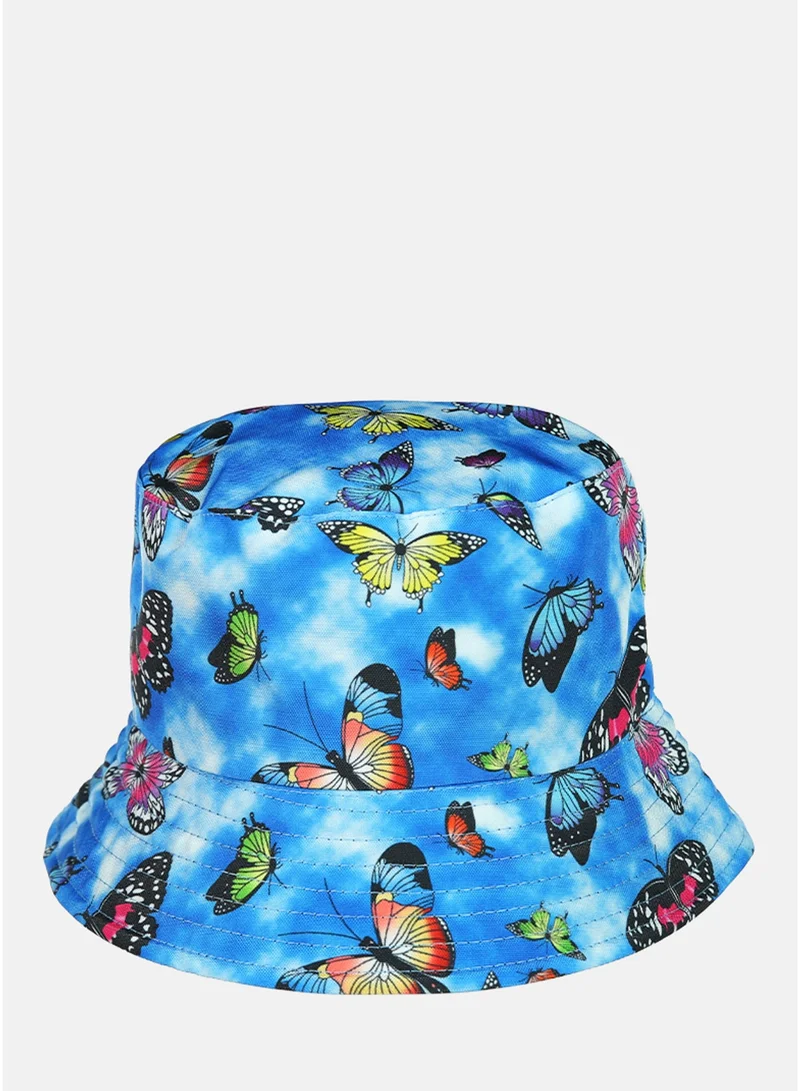 London Rag Butterfly Printed Bucket Hat