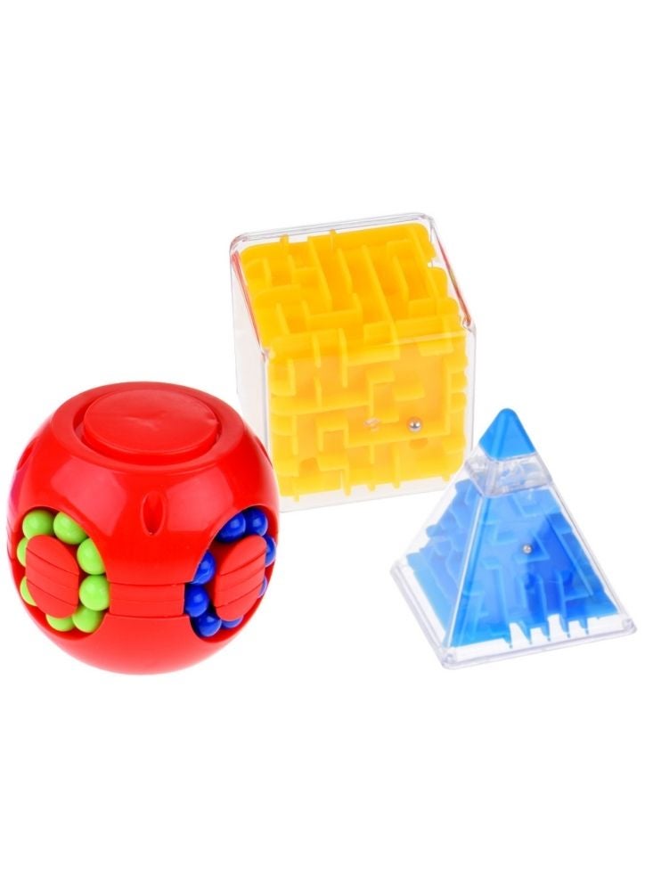 بريميم صندوق ألعاب ألغاز تفاعلية للأطفال – ألعاب منطقية قابلة للطي بأشكال متعددة، لتنمية المهارات الحركية الدقيقة، مصنوعة من بلاستيك آمن، لعبة تعليمية للعلوم والتقنية والهندسة والرياضيات للأولاد والبنات من عمر ثلاث سنوات فما فوق - Image 4
