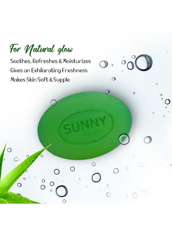 Sunny Aloevera Calendula & Vitamine Bar Soap ; For Scarring Sunburn & Ageing ; Soft & Supple Skin; Antioxidant ; Moisturizes Skin Lightens Blemishes And Imparts A Glow For All Skin Type 75Gm(Pk 4) - Image 4