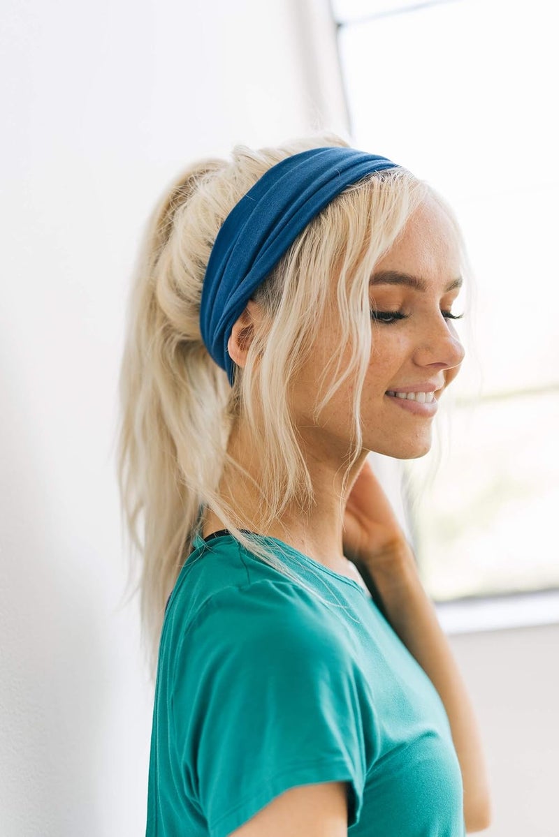 Maven Thread 4" Wide Workout Headbands for Women (2 Pack) – Non-Slip Sweatbands for Gym, Running & Yoga - Image 3