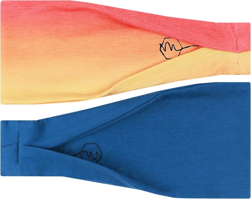 Maven Thread 4" Wide Workout Headbands for Women (2 Pack) – Non-Slip Sweatbands for Gym, Running & Yoga - Image 1