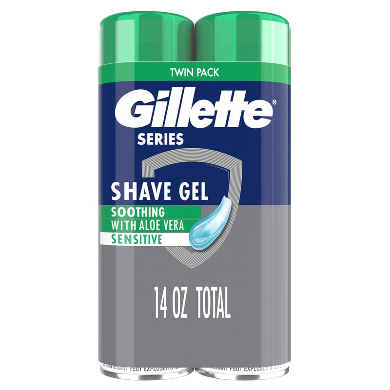 Gillette جيل شيفت جيل 3X أكشن، حزمة توأم حساسة، 7 أونصة (عبوة من 2)  - Image 1